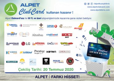 ALPET CLUBCARD İLE KAZANMAYA DEVAM EDİN!