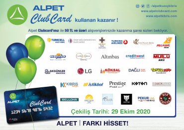 ALPET CLUBCARD YİNE KAZANDIRIYOR!