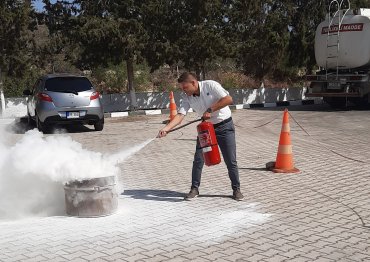 TÜM ÇALIŞANLARA UYGULAMALI YANGIN SÖNDÜRME EĞİTİMİ