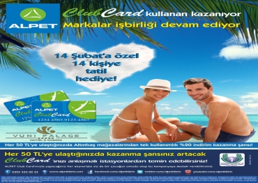 CLUBCARD SEVGİLİLER GÜNÜNDE DE KAZANDIRIYOR!