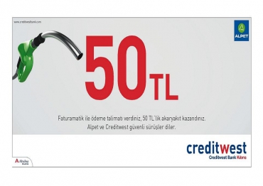 Creditwest Bank Akaryakıt Kuponu